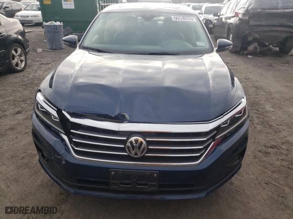 2021 Volkswagen Passat 2.0T SE with VIN 1VWSA7A39MC008817, listed as a Copart auction lot 72951552 with 49,480 mi miles. Bid and sale history available at carsss.com. Image 5.