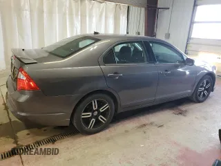 2012 Ford Fusion SEL with VIN 3FAHP0JA1CR281869, listed as a Copart auction lot 52486365 with 124,312 mi miles and Salvage Title. Bid and sale history available at carsss.com. Image 3.