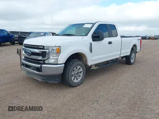 2021 Ford Super Duty F-250 SRW XL with VIN 1FT7X2B65MEC39074, listed as a IAAI auction lot 42086381 with 158,099 mi miles. Bid and sale history available at carsss.com. Image 2.