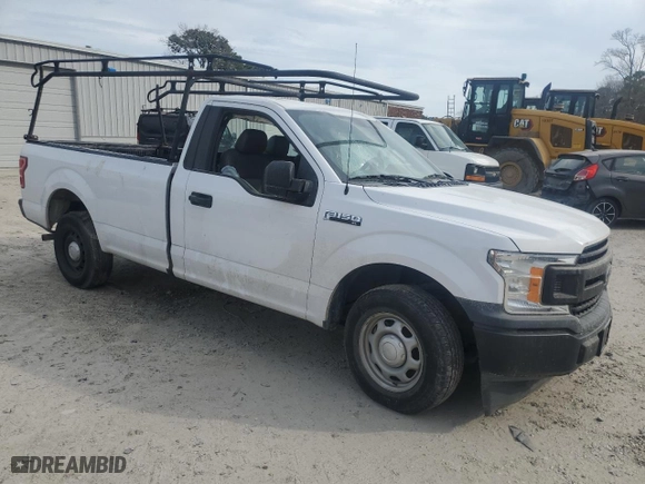 2019 Ford F-150 XL with VIN 1FTMF1CB2KKF30755, listed as a Copart auction lot 42706415 with 0 mi miles and Salvage Title. Bid and sale history available at carsss.com. Image 4.