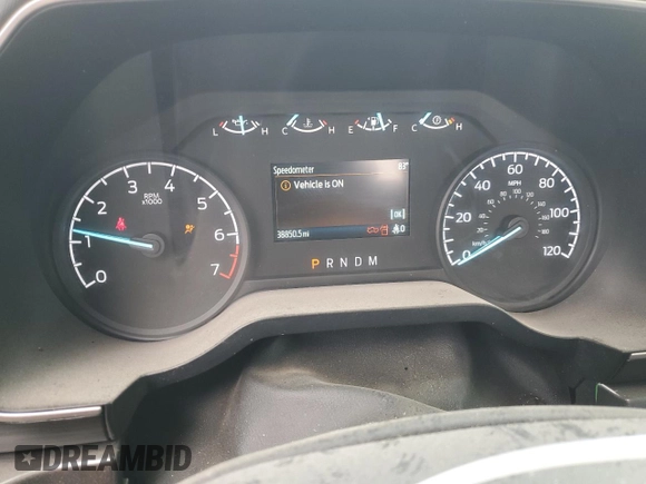 2021 Ford F-150 XL with VIN 1FTEW1EP3MKE81596, listed as a Copart auction lot 48502705 with 38,850 mi miles and Salvage title. Bid and sale history available at DreamBid. Image 9.