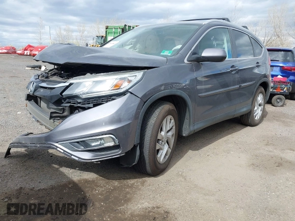 2015 Honda CR-V EX-L with VIN 2HKRM4H74FH618115, listed as a IAAI auction lot 42045882 with 224,818 mi miles. Bid and sale history available at carsss.com. Image 18.