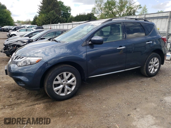 2014 Nissan Murano S with VIN JN8AZ1MW1EW517816, listed as a Copart auction lot 55492175 with 202,499 mi miles and Clean Title. Bid and sale history available at DreamBid. Image 1.