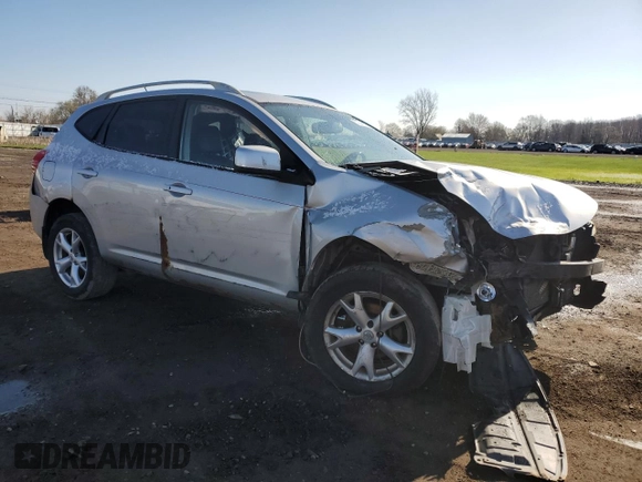 2008 Nissan Rogue SL with VIN JN8AS58V68W400735, listed as a Copart auction lot 52341475 with 165,904 mi miles and Salvage Title. Bid and sale history available at DreamBid. Image 4.