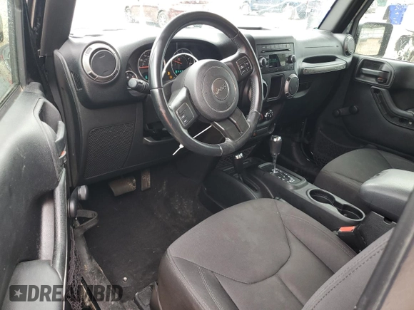 2015 Jeep Wrangler Sport with VIN 1C4AJWAG7FL576076, listed as a Copart auction lot 84072324 with 100,119 mi miles and Salvage Title. Bid and sale history available at carsss.com. Image 8.