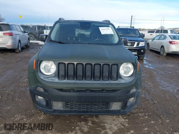 2016 Jeep Renegade Latitude with VIN ZACCJBBT8GPC87587, listed as a IAAI auction lot 41640863 with 106,020 mi miles. Bid and sale history available at carsss.com. Image 12.