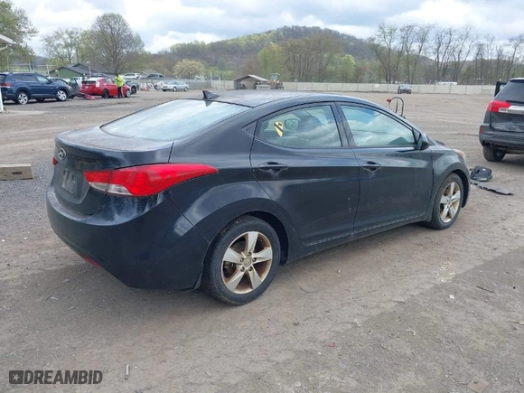 2013 Hyundai Elantra Limited PZEV with VIN 5NPDH4AE6DH280317, listed as a IAAI auction lot 42070870 with 107,063 mi miles. Bid and sale history available at carsss.com. Image 4.