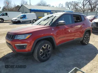 2019 Jeep Compass Trailhawk with VIN 3C4NJDDB3KT704480, listed as a Copart auction lot 48358155 with Not provided miles and Salvage title. Bid and sale history available at DreamBid. Image 1.