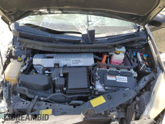 2013 Toyota Prius One z VIN JTDKN3DU7D0345945, wystawiony jako Copart lot #57703325 z przebiegiem Nie podano mil oraz Szkoda całkowita • Salvage title. Historia ofert i sprzedaży dostępna na DreamBid. Obrazek 11.