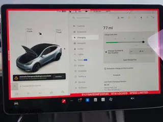 2021 Tesla Model Y Long Range with VIN 5YJYGAEE0MF223140, listed as a IAAI auction lot 42007701 with 55,308 mi miles. Bid and sale history available at carsss.com. Image 19.