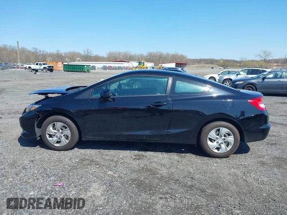 2013 Honda Civic LX with VIN 2HGFG3B5XDH524047, listed as a IAAI auction lot 41934699 with 75,838 mi miles and . Bid and sale history available at DreamBid. Image 13.