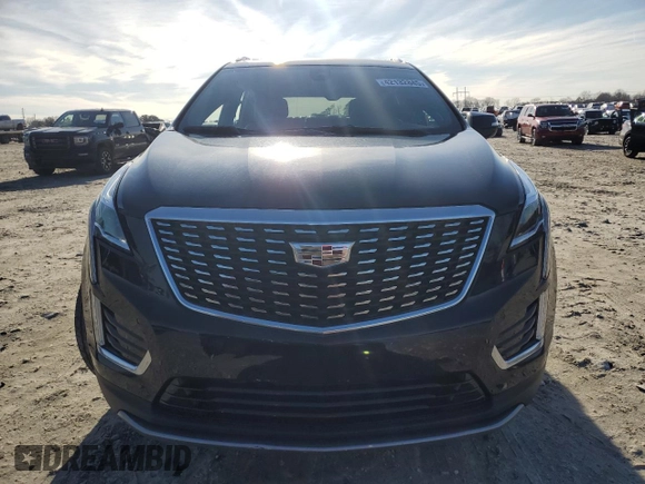 2023 Cadillac XT5 FWD Premium Luxury with VIN 1GYKNCR48PZ132957, listed as a Copart auction lot 42132845 with 27,312 mi miles and Salvage Title. Bid and sale history available at carsss.com. Image 5.