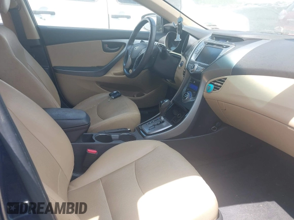 2013 Hyundai Elantra GLS with VIN KMHDH4AE1DU876596, listed as a IAAI auction lot 42080466 with 86,677 mi miles and . Bid and sale history available at DreamBid. Image 5.