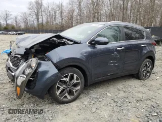 2020 Kia Sportage EX with VIN KNDPNCAC9L7766461, listed as a Copart auction lot 47603845 with 49,607 mi miles and Salvage title. Bid and sale history available at DreamBid. Image 1.