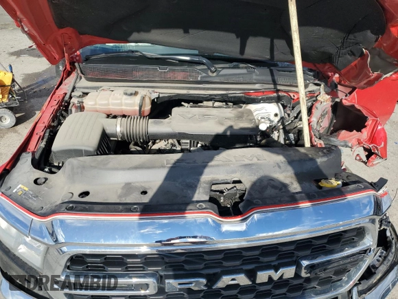 2022 Ram 1500 Big Horn with VIN 1C6RRFFG3NN455883, listed as a Copart auction lot 45040585 with 28,973 mi miles and Salvage Title. Bid and sale history available at carsss.com. Image 12.