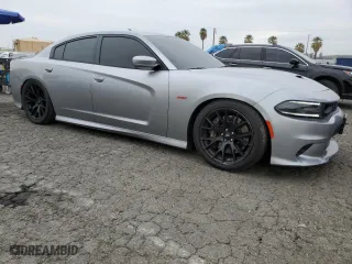2018 Dodge Charger R/T Scat Pack with VIN 2C3CDXGJ3JH113824, listed as a Copart auction lot 45510305 with 62,717 mi miles and Salvage Title. Bid and sale history available at carsss.com. Image 4.
