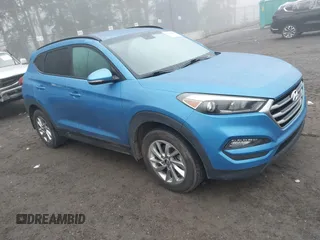 2017 Hyundai Tucson SE Plus with VIN KM8J33A42HU410216, listed as a IAAI auction lot 41337805 with 63,515 mi miles. Bid and sale history available at carsss.com. Image 1.