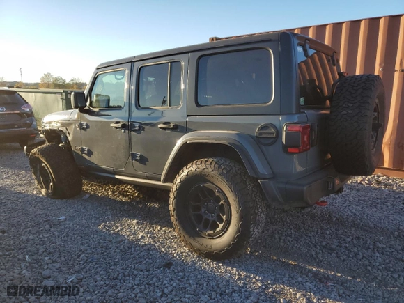 2023 Jeep Wrangler Rubicon with VIN 1C4JJXFG9PW678123, listed as a Copart auction lot 81574334 with 19,621 mi miles and Salvage Title. Bid and sale history available at carsss.com. Image 2.
