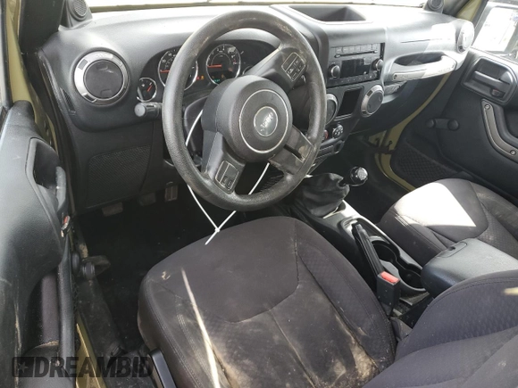 2013 Jeep Wrangler Sport z VIN 1C4AJWAG3DL574449, wystawiony jako Copart lot #58001535 z przebiegiem 35 533 mil mil oraz Szkoda całkowita • Salvage title. Historia ofert i sprzedaży dostępna na DreamBid. Obrazek 8.