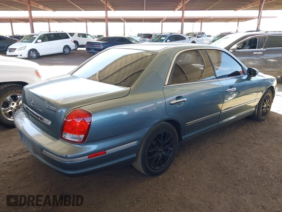 2003 Hyundai XG with VIN KMHFU45E23A259285, listed as a IAAI auction lot 41755815 with 62,134 mi miles and . Bid and sale history available at DreamBid. Image 4.