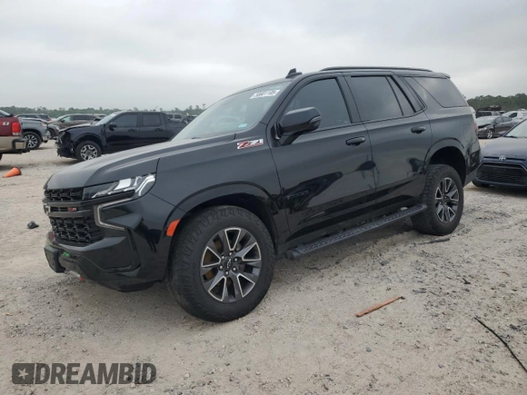 2023 Chevrolet Tahoe Z71 with VIN 1GNSKPKD6PR177774, listed as a Copart auction lot 50601105 with 62,674 mi miles and Salvage title. Bid and sale history available at DreamBid. Image 1.