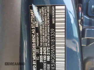 2021 Mercedes-Benz CLA 250 with VIN W1K5J4GB9MN181339, listed as a Copart auction lot 52103585 with 89,753 mi miles and Salvage Title. Bid and sale history available at DreamBid. Image 15.