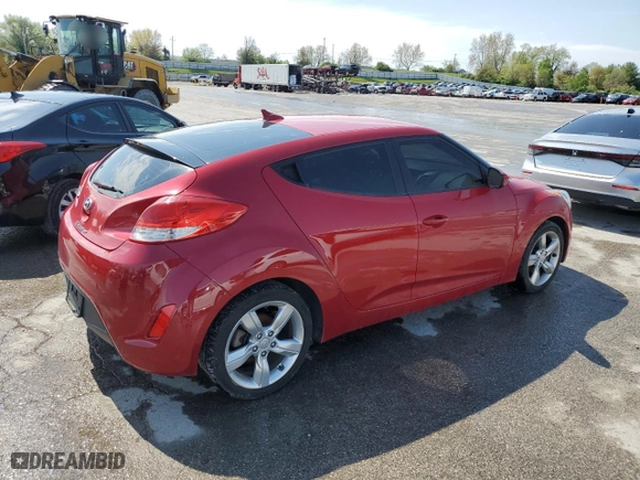 2015 Hyundai Veloster RE:FLEX with VIN KMHTC6AD4FU229741, listed as a Copart auction lot 53692885 with 124,790 mi miles and Clean Title. Bid and sale history available at carsss.com. Image 3.