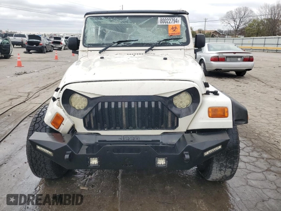 2006 Jeep Wrangler Sport Right Hand Drive with VIN 1J4F449S66P733349, listed as a Copart auction lot 80022794 with 194,692 mi miles and Salvage Title. Bid and sale history available at carsss.com. Image 5.