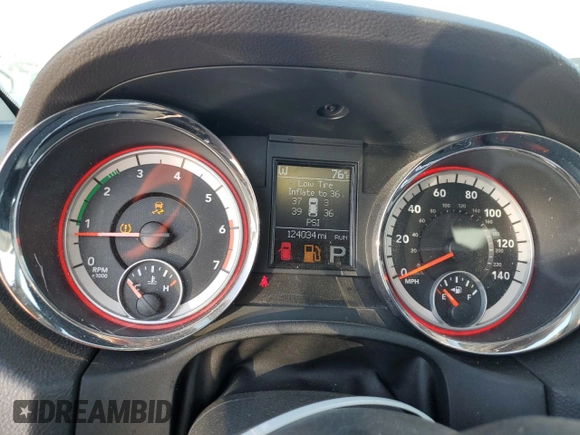 2013 Dodge Durango Citadel with VIN 1C4SDJET2DC602487, listed as a Copart auction lot 62308385 with 124,034 mi miles and Salvage title. Bid and sale history available at DreamBid. Image 9.
