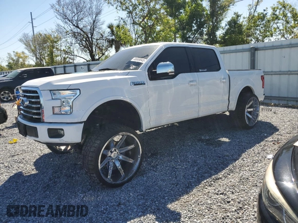 2017 Ford F-150 XL with VIN 1FTEW1CF1HFC81387, listed as a Copart auction lot 48669845 with 198,025 mi miles and Salvage title. Bid and sale history available at DreamBid. Image 1.
