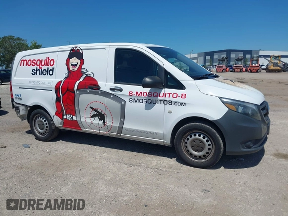 2017 Mercedes-Benz Metris Cargo with VIN WD3PG2EA5H3336402, listed as a IAAI auction lot 42034017 with 90,336 mi miles and . Bid and sale history available at carsss.com. Image 1.