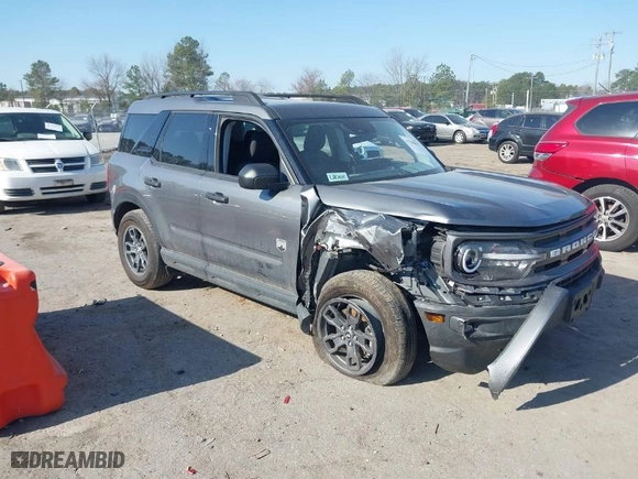 2023 Ford Bronco Sport Big Bend with VIN 3FMCR9B62PRE09504, listed as a IAAI auction lot 41780893 with 23,140 mi miles. Bid and sale history available at carsss.com. Image 1.