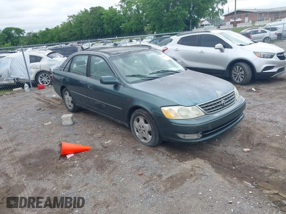2003 Toyota Avalon XL with VIN 4T1BF28B63U294358, listed as a IAAI auction lot 42226470 with 256,405 mi miles and . Bid and sale history available at carsss.com. Image 1.