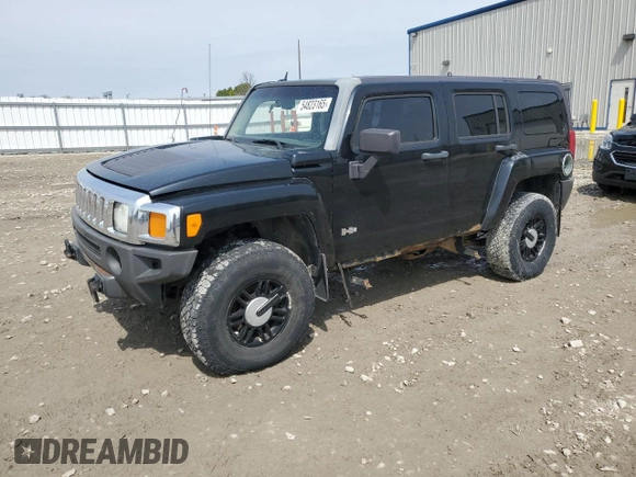 2006 Hummer H3 with VIN 5GTDN136668100003, listed as a Copart auction lot 54823165 with 196,627 mi miles and Clean Title. Bid and sale history available at carsss.com. Image 1.