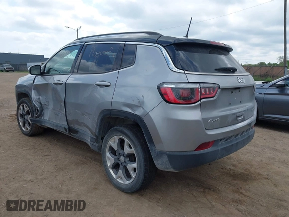 2018 Jeep Compass Limited with VIN 3C4NJDCB9JT267021, listed as a IAAI auction lot 42270830 with 82,437 mi miles and . Bid and sale history available at DreamBid. Image 3.