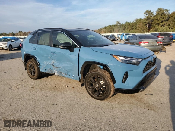 2024 Toyota RAV4 Hybrid XSE with VIN 4T3E6RFV5RU168236, listed as a Copart auction lot 82796124 with 4,479 mi miles and Salvage Title. Bid and sale history available at carsss.com. Image 4.