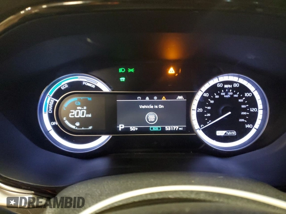 2022 Kia Niro LXS with VIN KNDCB3LC3N5539575, listed as a Copart auction lot 86313304 with 53,177 mi miles and Salvage Title. Bid and sale history available at carsss.com. Image 9.