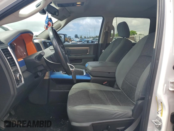 2018 Ram 1500 Big Horn with VIN 3C6RR6LT4JG171327, listed as a Copart auction lot 55954515 with 76,132 mi miles and Salvage title. Bid and sale history available at DreamBid. Image 7.