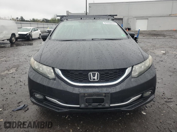 2014 Honda Civic EX-L with VIN 2HGFB2F98EH544403, listed as a Copart auction lot 51933625 with 168,926 mi miles and Salvage Title. Bid and sale history available at DreamBid. Image 5.
