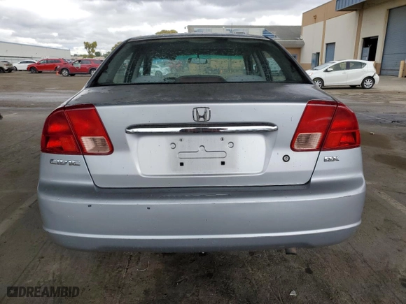 2002 Honda Civic LX with VIN 2HGES16692H511000, listed as a Copart auction lot 48830895 with 242,003 mi miles and Clean Title. Bid and sale history available at carsss.com. Image 6.