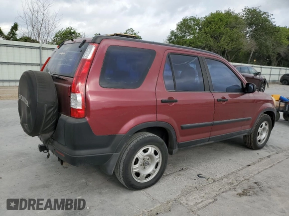 2005 Honda CR-V LX with VIN JHLRD68545C010716, listed as a Copart auction lot 53145835 with 300,350 mi miles and Salvage Title. Bid and sale history available at DreamBid. Image 3.