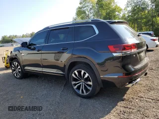 2021 Volkswagen Atlas SEL Premium R-Line with VIN 1V2FR2CA0MC513705, listed as a Copart auction lot 68986924 with 52,133 mi miles and Salvage title. Bid and sale history available at DreamBid. Image 2.
