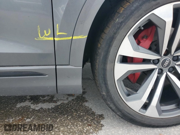 2019 Audi Q8 Prestige with VIN WA1FVAF11KD024380, listed as a Copart auction lot 54579315 with 109,204 mi miles and Salvage title. Bid and sale history available at DreamBid. Image 13.