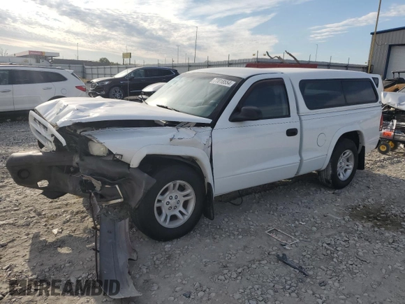 2003 Dodge Dakota with VIN 1D7FL16XX3S353971, listed as a Copart auction lot 77018554 with 0 mi miles and Salvage Title. Bid and sale history available at carsss.com. Image 1.