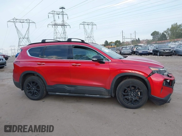 2022 Hyundai Santa Fe XRT with VIN 5NMS6DAJ9NH385619, listed as a IAAI auction lot 40580137 with 92,750 mi miles. Bid and sale history available at carsss.com. Image 13.