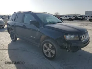 2017 Jeep Compass Sport with VIN 1C4NJCBA1HD147698, listed as a Copart auction lot 49246975 with 121,833 mi miles and Clean Title. Bid and sale history available at carsss.com. Image 4.