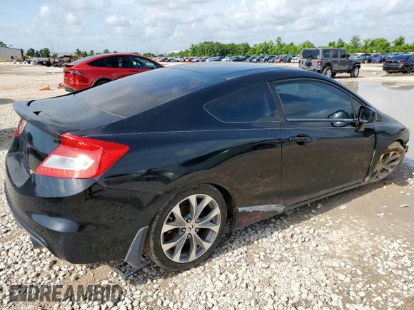 2012 Honda Civic Si with VIN 2HGFG4A5XCH708989, listed as a Copart auction lot 60487425 with Not provided miles and Salvage title. Bid and sale history available at DreamBid. Image 3.