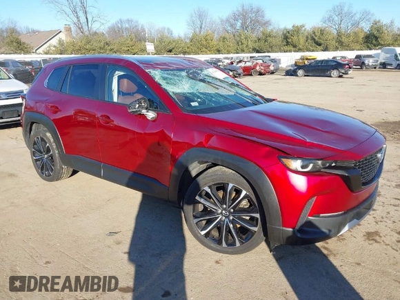2023 Mazda CX-50 2.5 Turbo with VIN 7MMVABXY0PN119903, listed as a IAAI auction lot 41445752 with Not Provided miles. Bid and sale history available at carsss.com. Image 1.