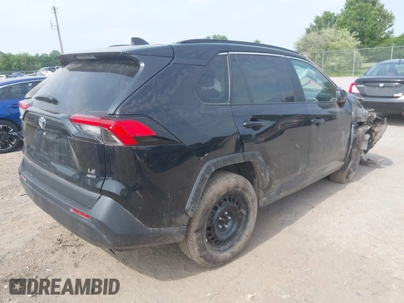2021 Toyota RAV4 LE with VIN 2T3F1RFV7MC244066, listed as a IAAI auction lot 42492496 with 40,153 mi miles and . Bid and sale history available at DreamBid. Image 4.