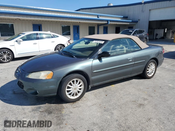 2003 Chrysler Sebring with VIN 1C3EL55T13N526050, listed as a Copart auction lot 72701534 with 87,624 mi miles and Salvage Title. Bid and sale history available at DreamBid. Image 1.